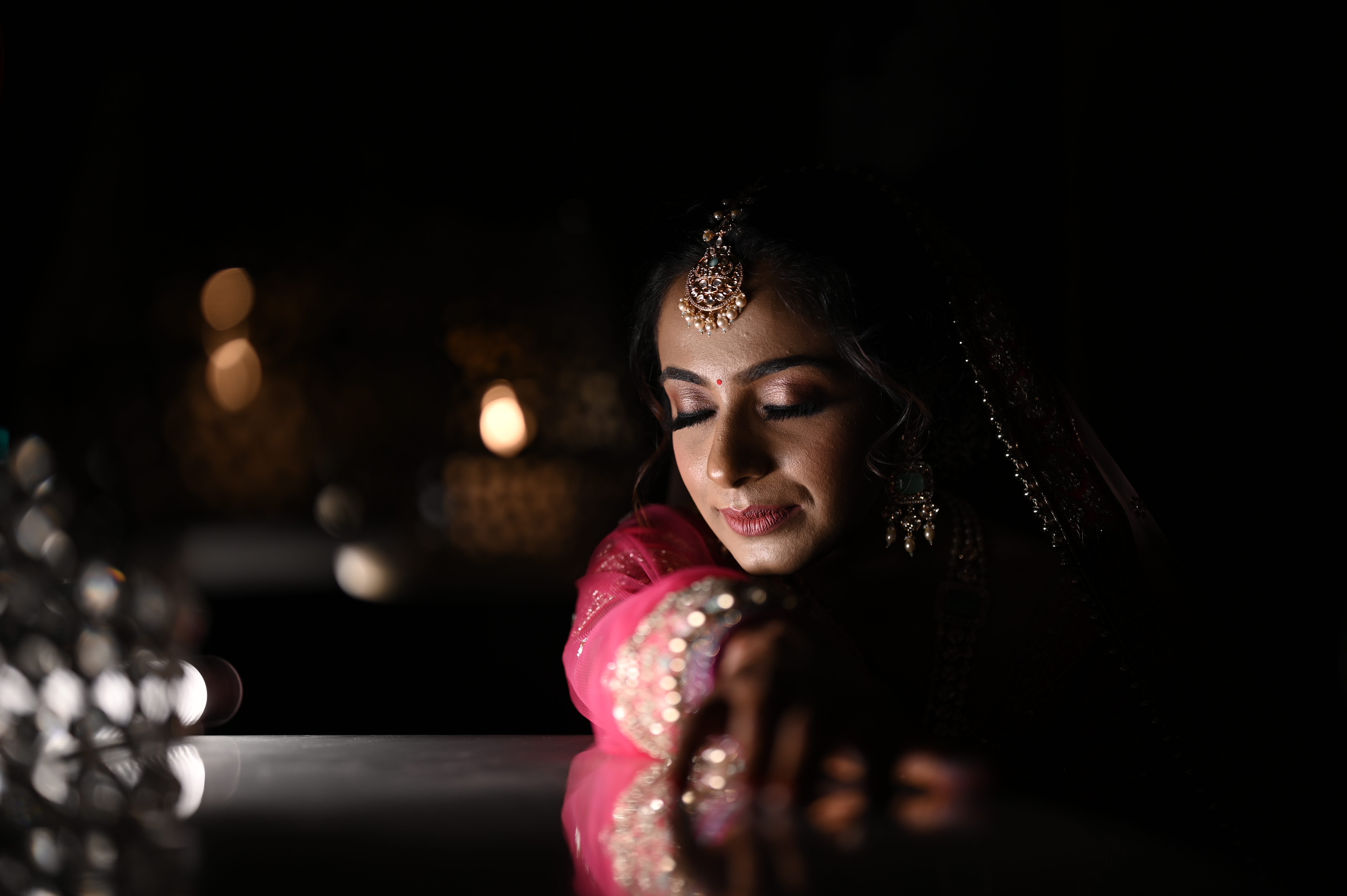 Bride and groom candid moment